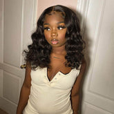 4×4 HD Invisible Lace Deep Wave Lace Closure Wig